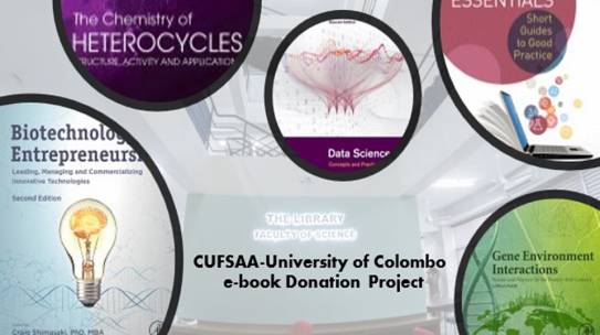 E-book donation to the Science Library by CUFSAA-NA